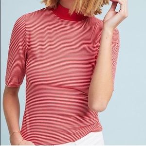 Anthropologie Mock Turtle Neck Shirt